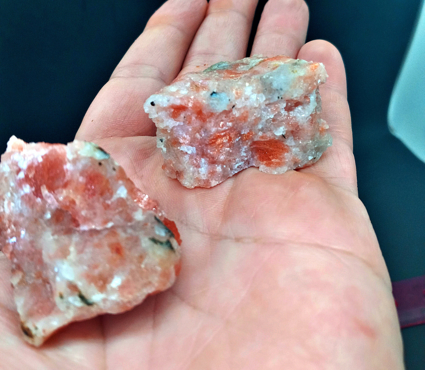 Sunstone Crystals! Choose from six (6) sizes of quality, all-natural, raw, Sunstone crystals and stones!