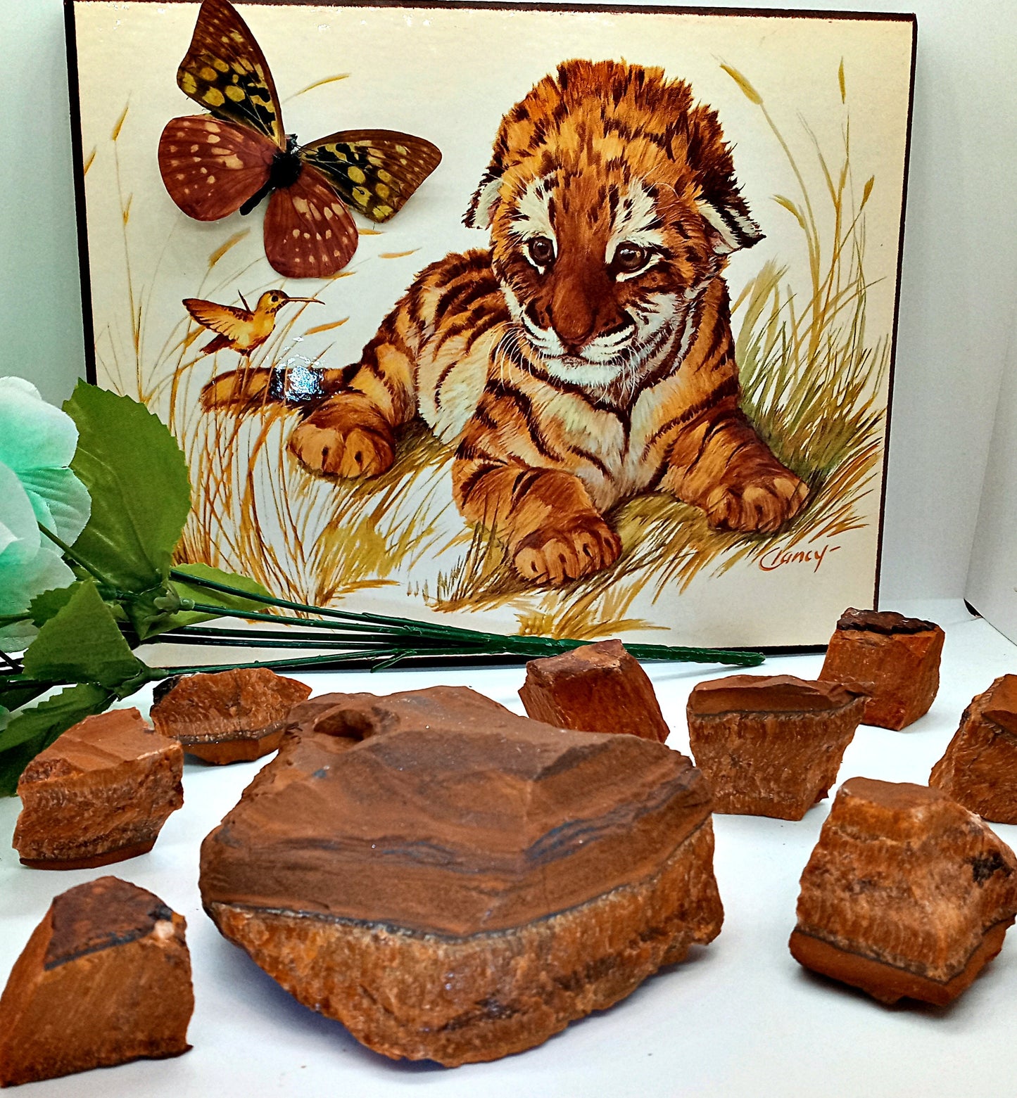 A-Grade Tigers Eye Crystals!  Choose from three (3) sizes of high-quality, all-natural, raw, Golden Tigers Eye - Premium Gold Tigers Eye!