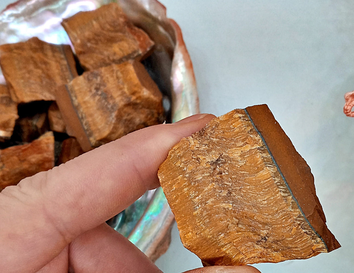 A-Grade Tigers Eye Crystals!  Choose from three (3) sizes of high-quality, all-natural, raw, Golden Tigers Eye - Premium Gold Tigers Eye!