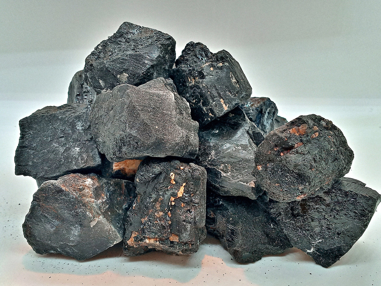 Black Tourmaline Chunks! Choose from four (4) sizes of quality, all-natural, raw, Tourmaline stones and crystals!