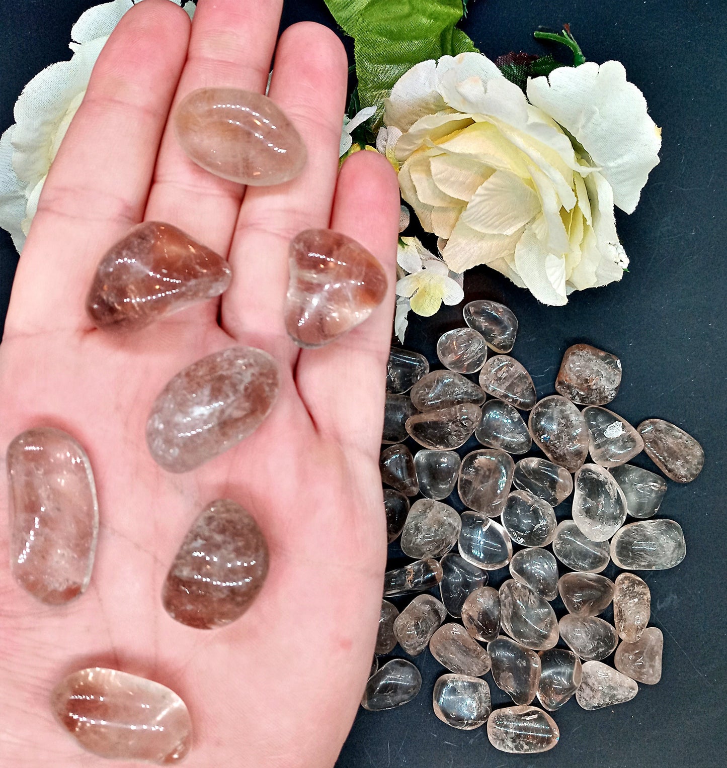 AA Smoky Quartz Crystals! AA-Grade, all natural, tumbled High-Quality Smoky Quartz crystals and stones!   Premium Plus Grade Smoky Quartz!