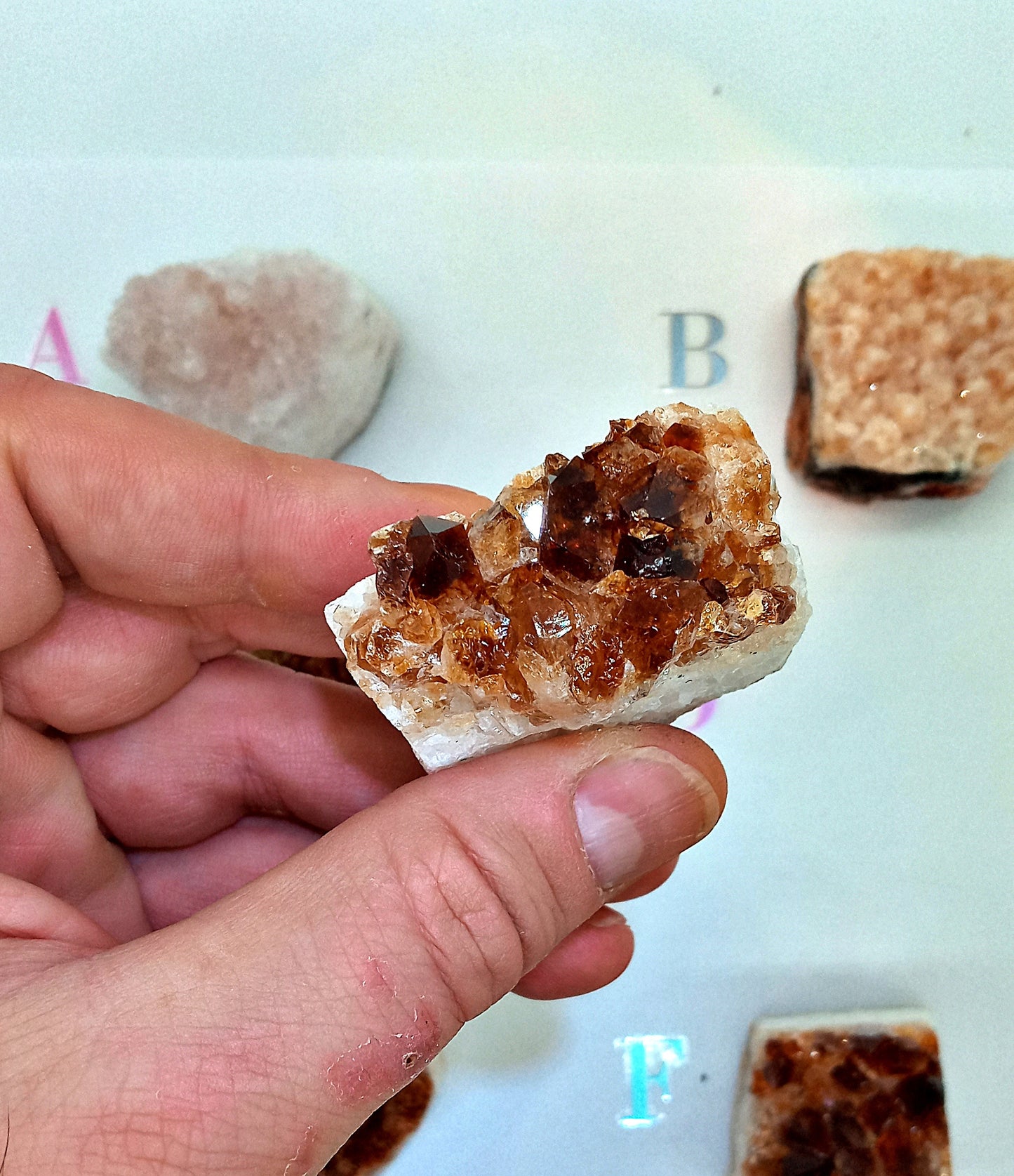 Graded Citrine Clusters!  Choose your Own from six (6) Beautiful Quality Citrine Clusters!  Graded AB Geode, points, crystals, clusters