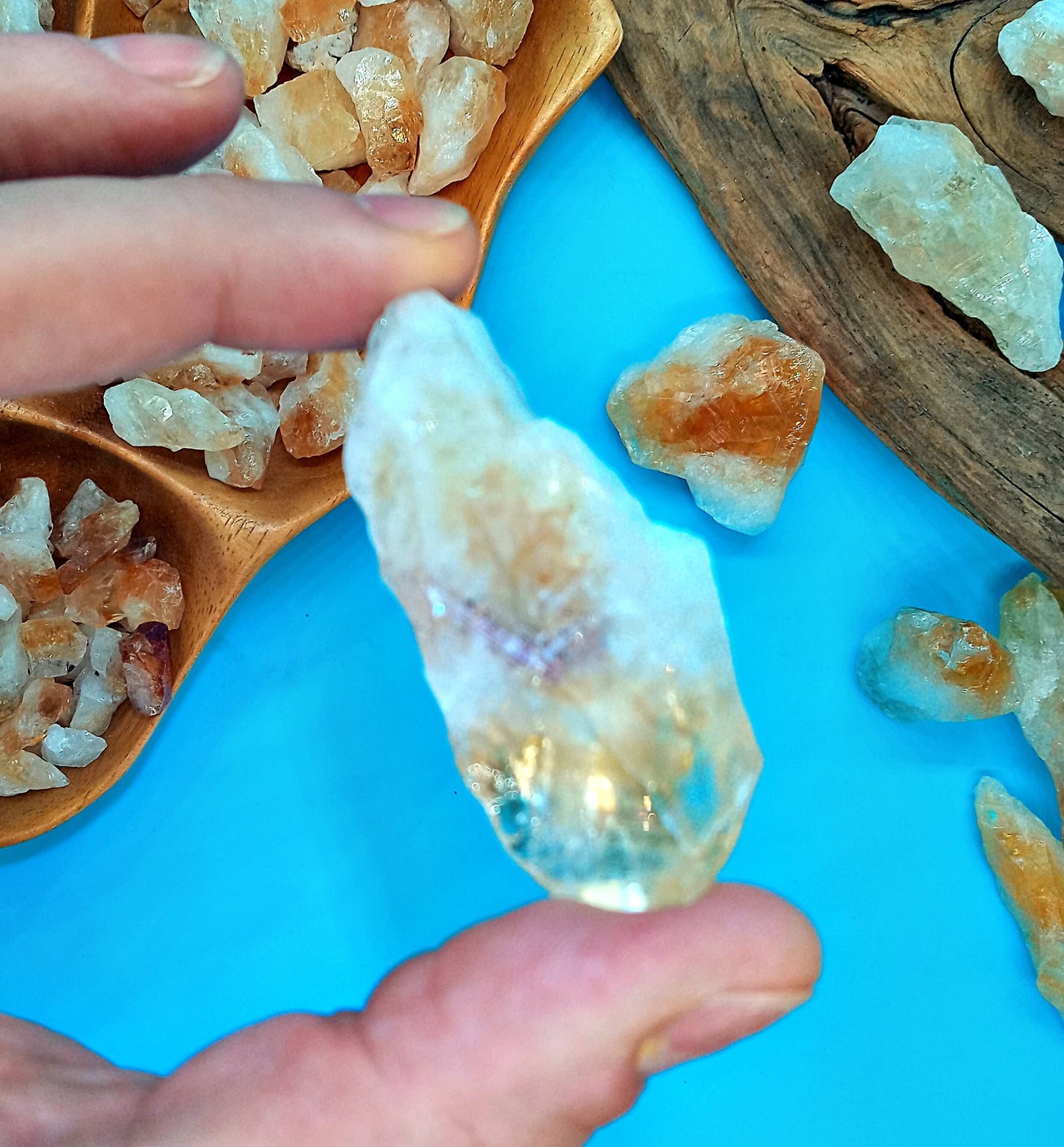 Bulk Citrine Crystals - Choose Both Size and Quantity!  Raw Citrine Crystals and stones at bulk Wholesale Pricing!