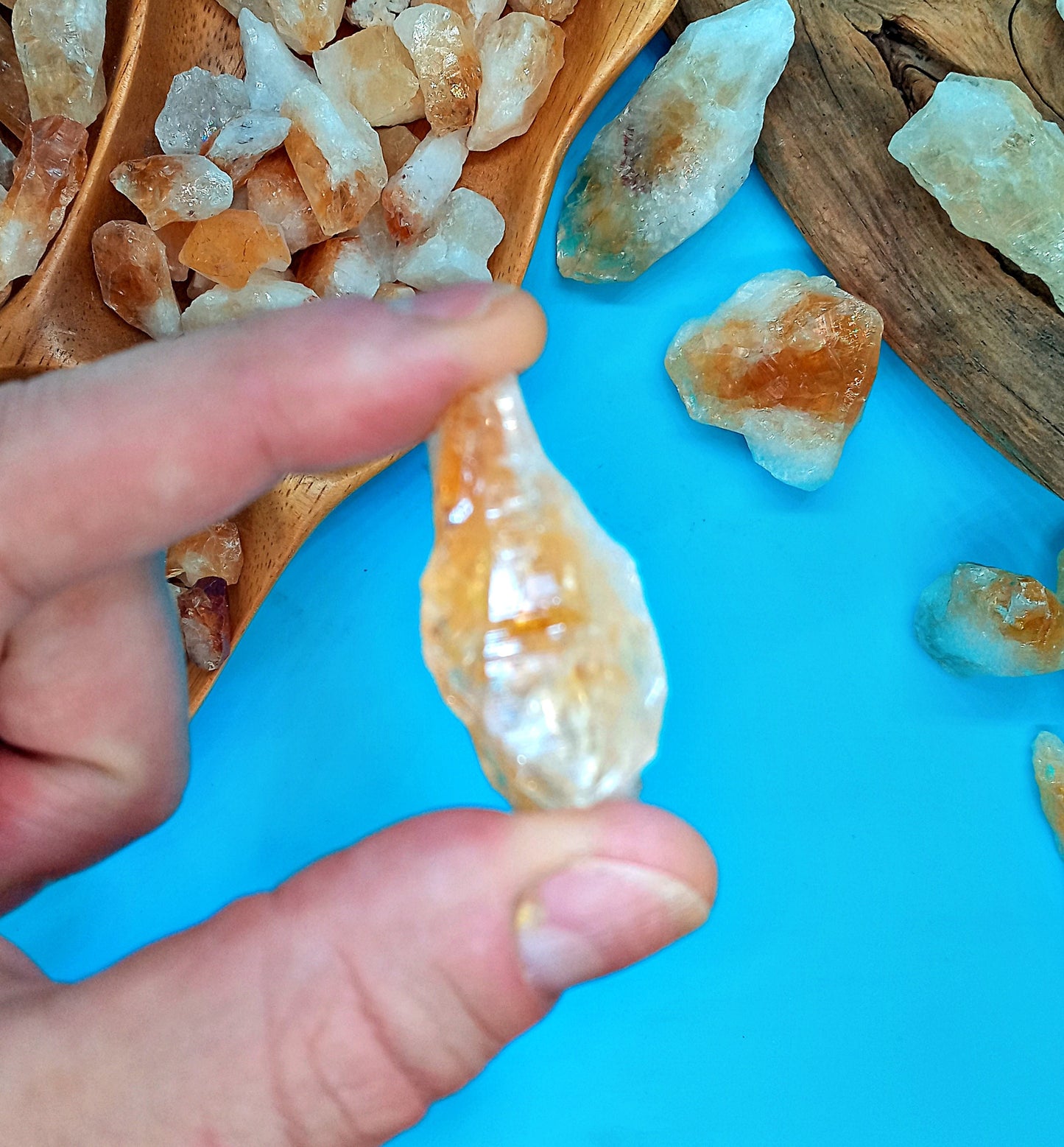 Bulk Citrine Crystals - Choose Both Size and Quantity!  Raw Citrine Crystals and stones at bulk Wholesale Pricing!