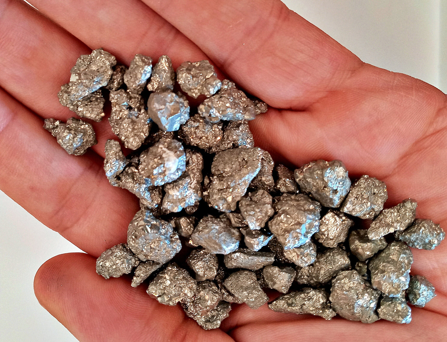 Bulk Pyrite! Choose ounces or lbs!  Quality, rough, natural Pyrite. Take advantage of Sunny’s Bulk Savings!