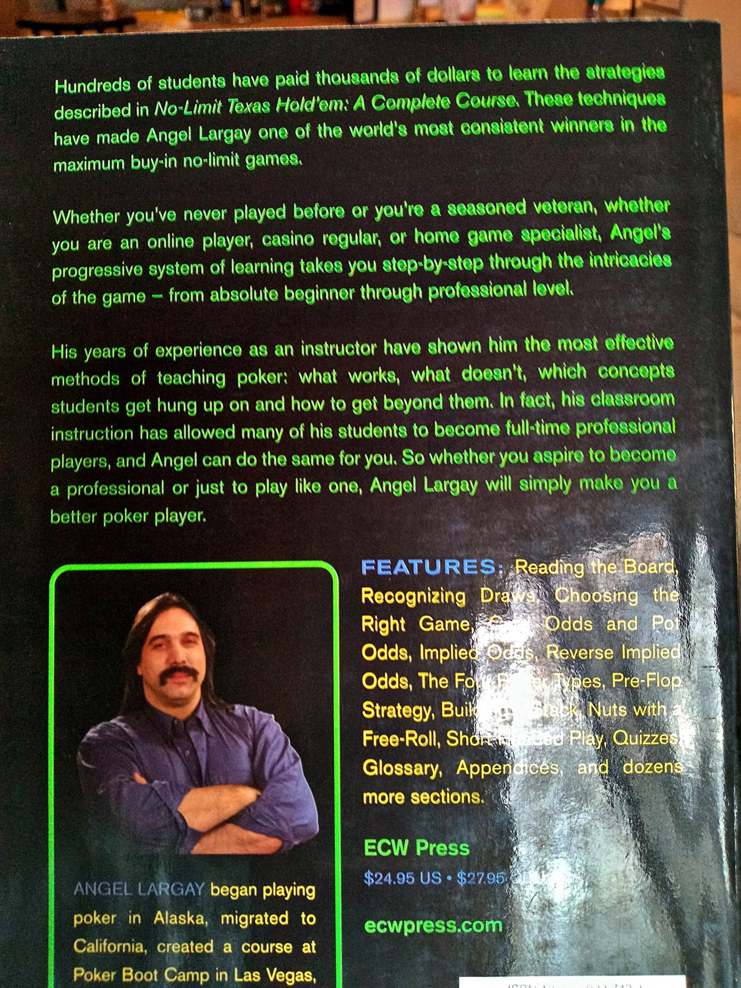 No-Limit Texas Hold 'em: A Complete Course  signed with a dedication of your choice