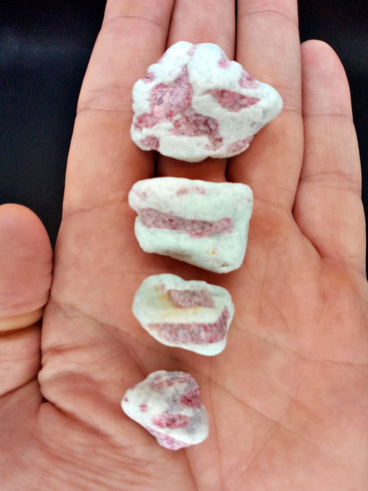 A-Grade Pink Tourmaline Crystals!  A-Grade, natural, tumbled High Quality Pink Tourmaline crystals!   Premium Polished Pink Tourmaline!