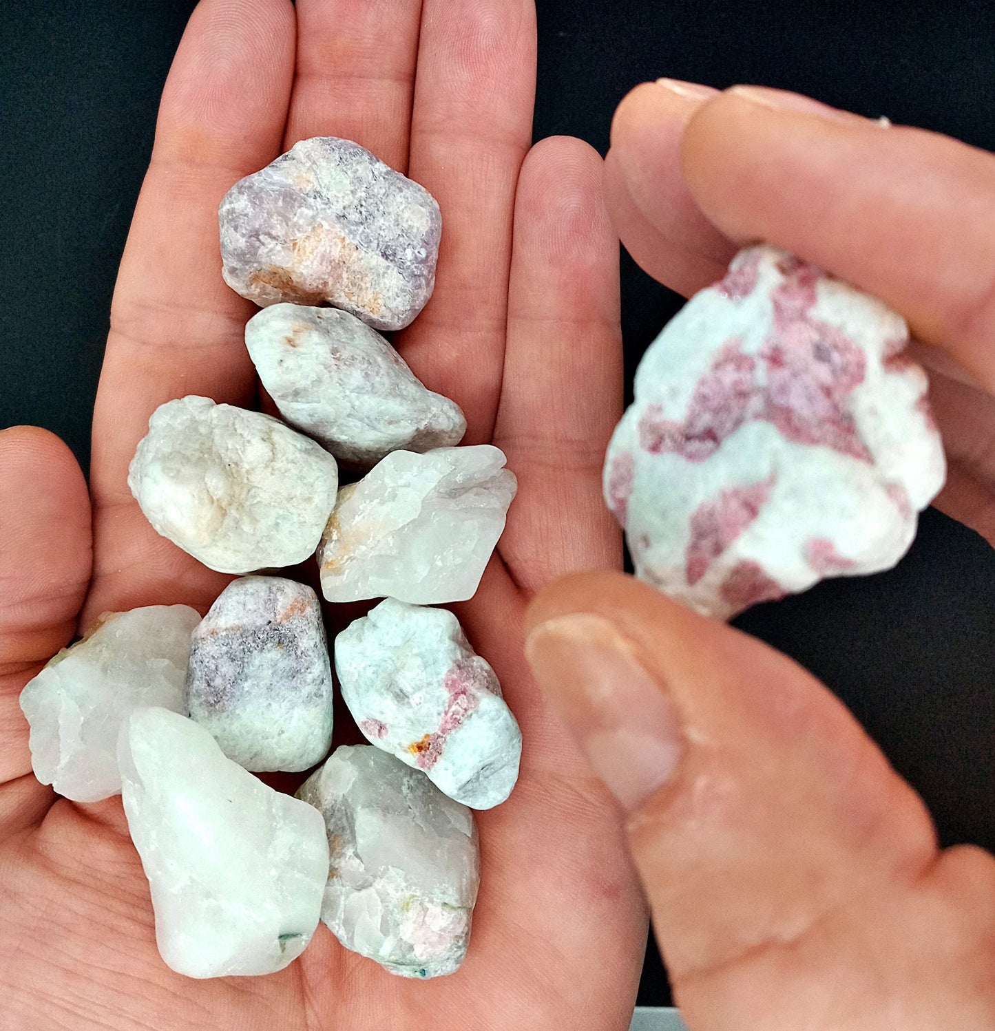 A-Grade Pink Tourmaline Crystals!  A-Grade, natural, tumbled High Quality Pink Tourmaline crystals!   Premium Polished Pink Tourmaline!