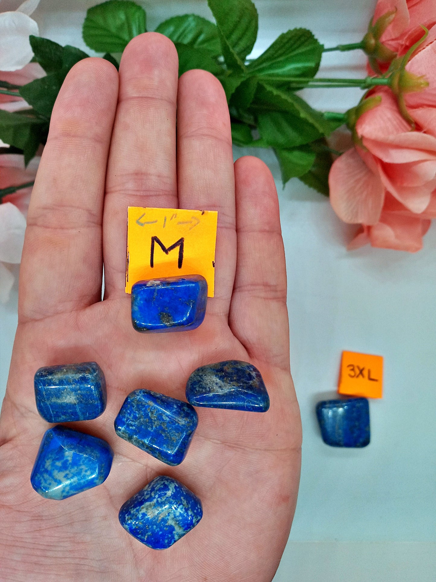 Bulk XQ-Lapis Lazuli Crystals!  Choose How Many AAA-Grade tumbled Extra High Quality Lapis Lazuli crystals.  Polished pocket stones.