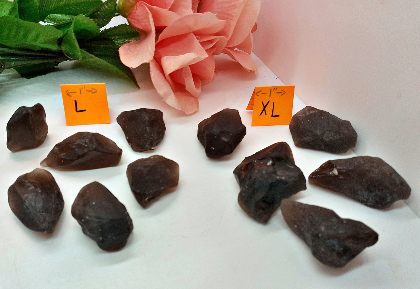 Bulk Smoky Quartz Crystals! Choose how many stones from three sizes! Smoky Quartz crystals and stones. Wholesale pricing!