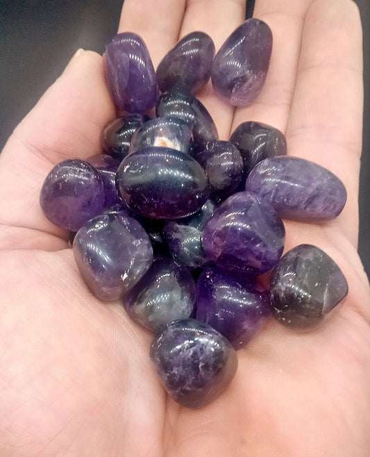XQ Amethyst Crystals!  AAA-Grade, all natural, tumbled Extra-High Quality Amethyst crystals and stones.   Premium Extra Grade Amethyst!