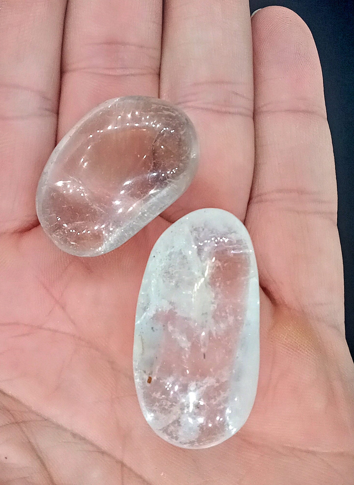 XQ Crystal Quartz!  AAA-Grade, all natural, tumbled Extra High Quality Clear Quartz crystals and stones!   Premium Extra Grade Rock Crystal!