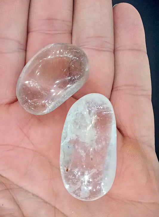 XQ Crystal Quartz!  AAA-Grade, all natural, tumbled Extra High Quality Clear Quartz crystals and stones!   Premium Extra Grade Rock Crystal!
