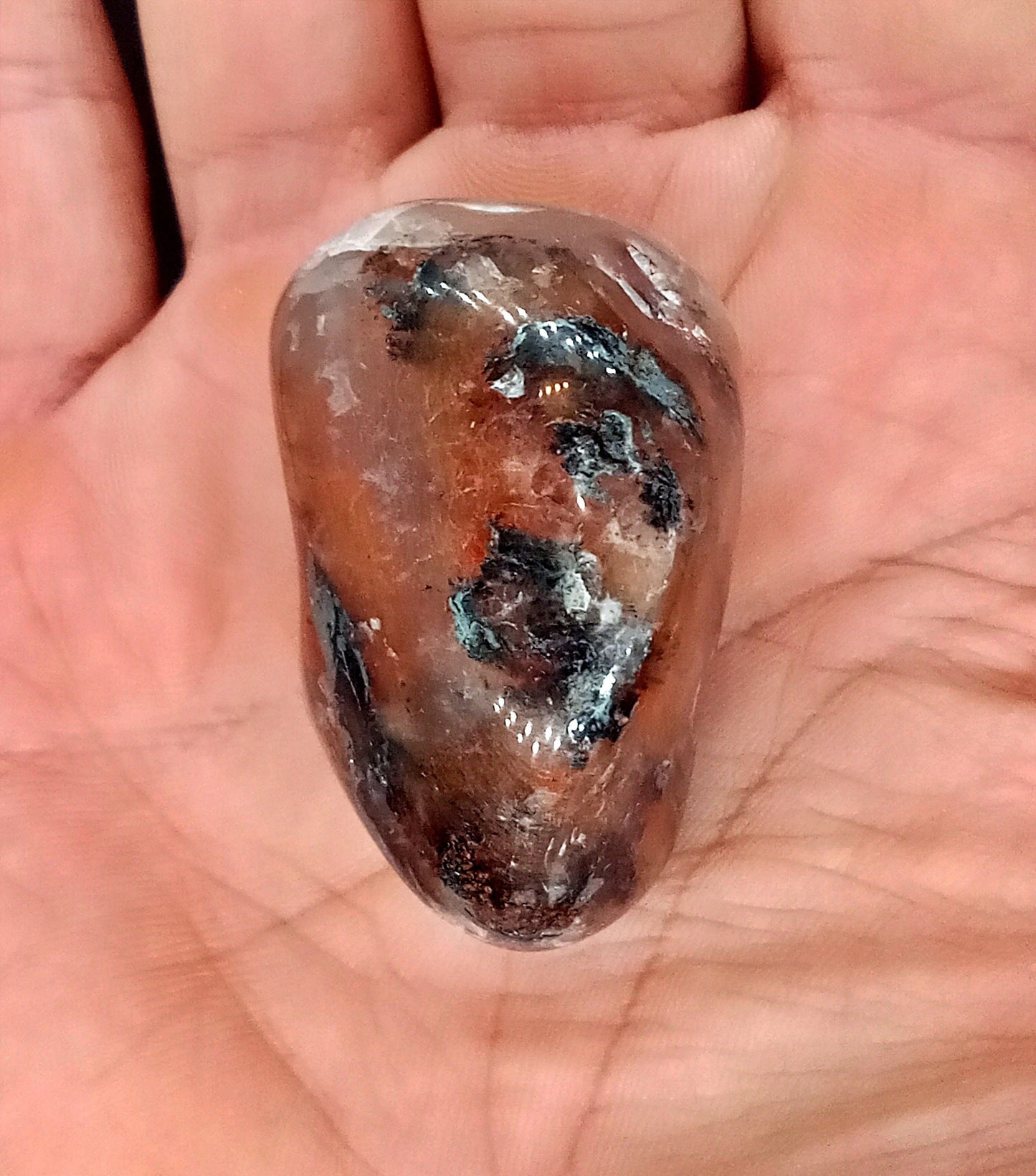 A-Grade Red and White Moonstone Crystals!  Choose from six (6) sizes of tumbled Red and White Moonstone! Premium grade polished stones!