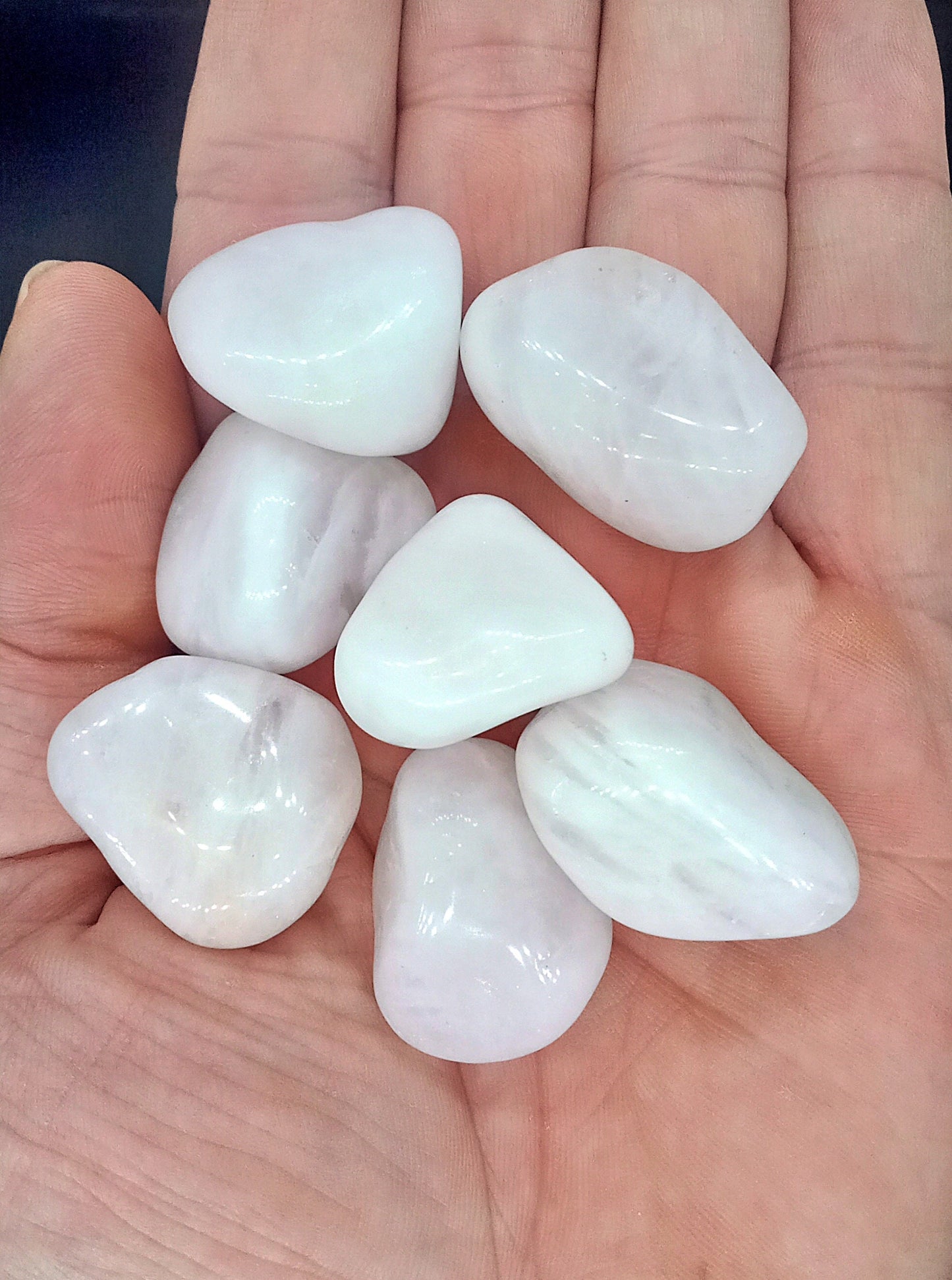 A-Grade Milky Quartz Crystals!  A-Grade, natural, tumbled High Quality Milky Quartz crystals and stones!   Premium Grade Milky Quartz!