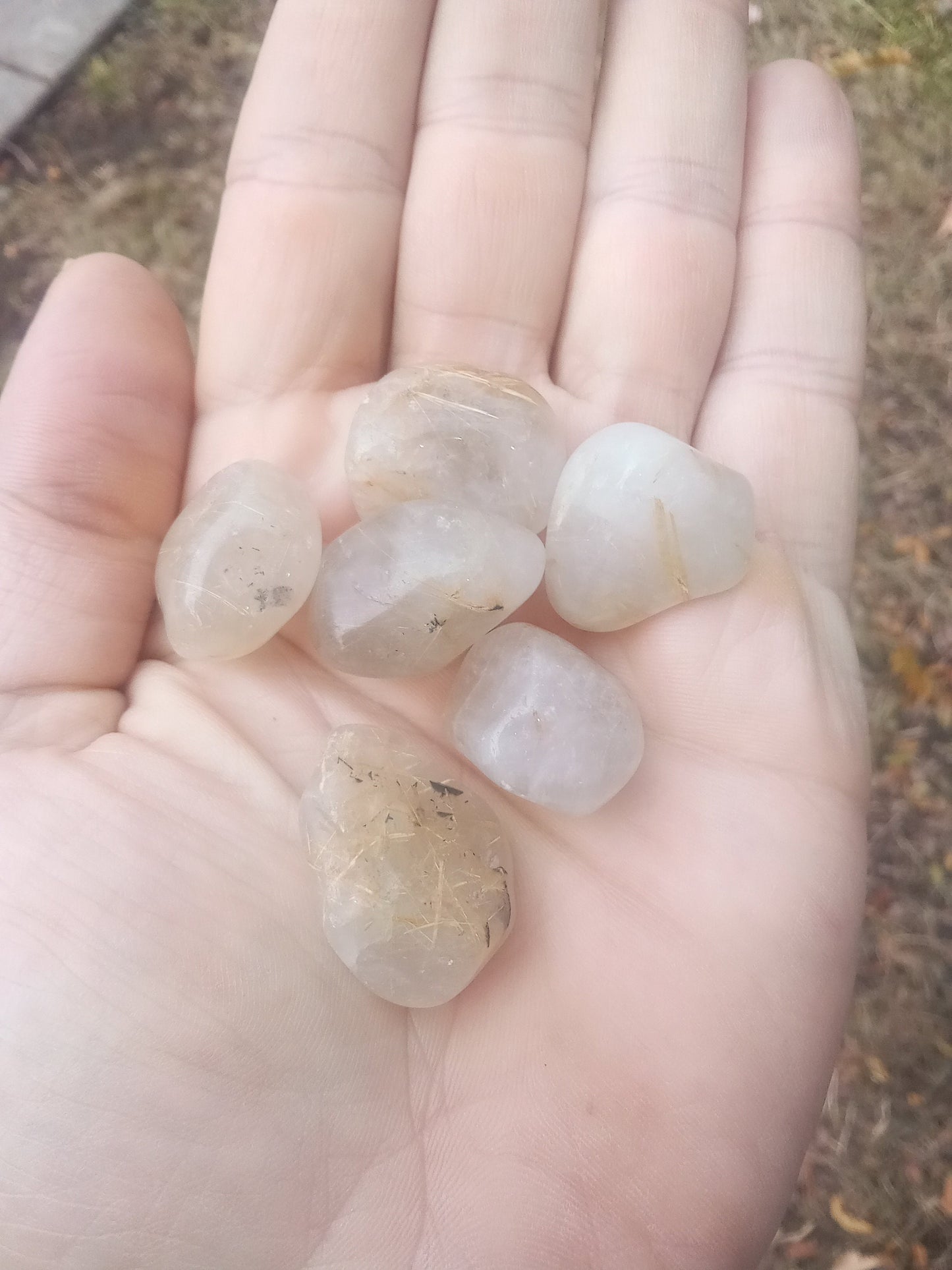 XQ Rutilated Quartz Tumbles!  Choose from four (4) sizes of Extra High Quality AAA-Graded Golden Rutilated Quartz!