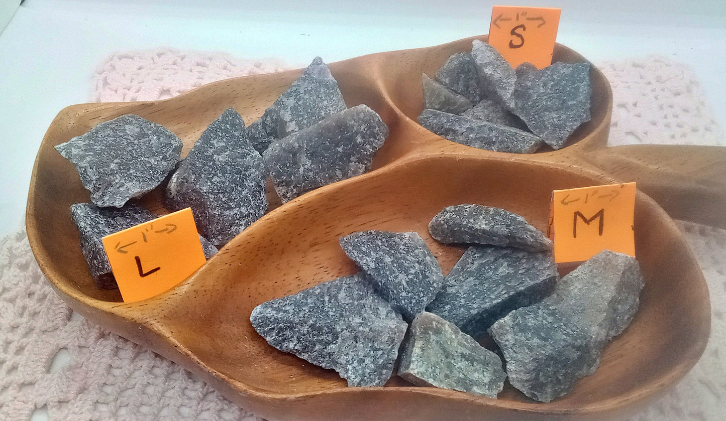 Blue Aventurine Crystals!  Choose from six (6) sizes of Natural, Raw Blue Aventurine crystals!  Quality, Rough Blue Aventurine stones!