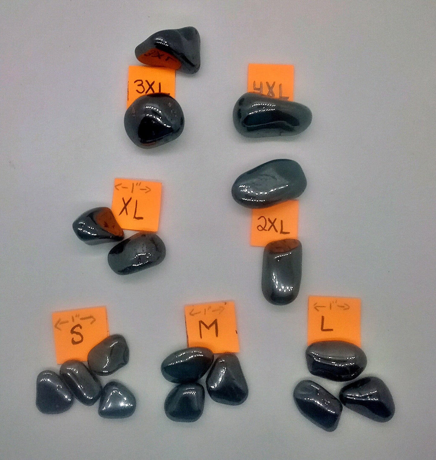 A-Grade Hematite Crystals! A-Grade, all natural, tumbled High Quality Hematite crystals and stones!   Premium Grade polished Hematite!